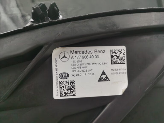Mercedes-Benz A-CLASS W177 2018-2021 LED LEFT HAND SIDE HEADLIGHT ASSEMBLY