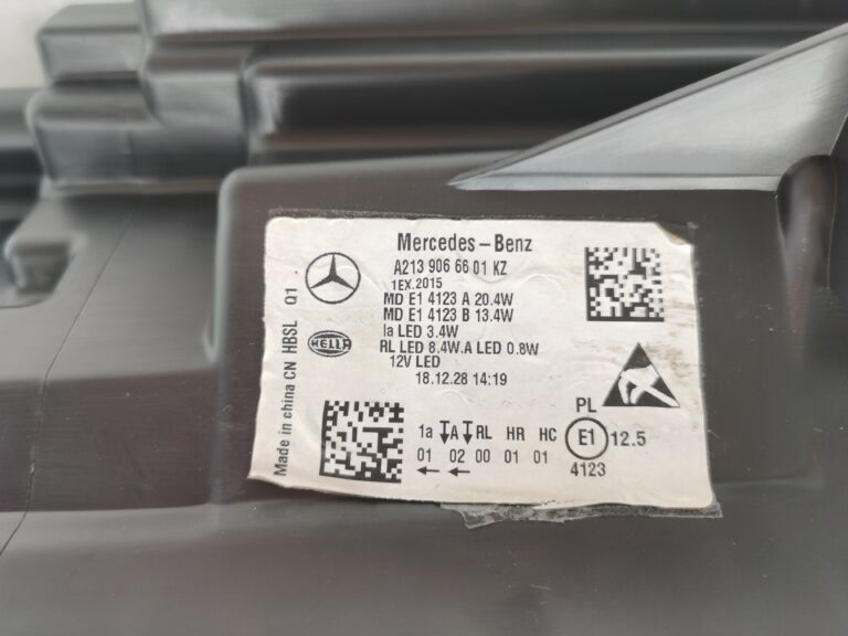 Mercedes-Benz E-CLASS W213 2016-2019 LED RIGHT HAND SIDE HEADLIGHT ASSEMBLY
